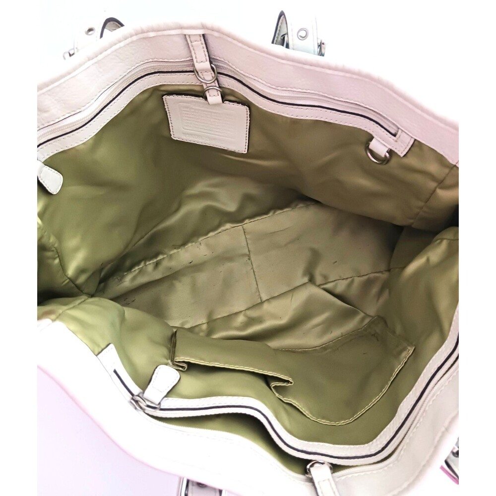 Coach Optic Signature C Logo Suede Gallery Lg Tote Ltd Edition 2010 - Picture 3 of 15